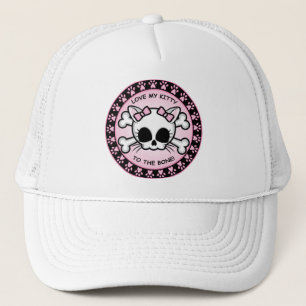 Cute Kitty Skull Trucker Hat