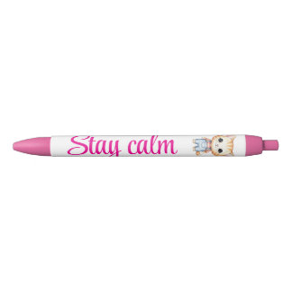 Cute Kitty "Stay Calm" Pen ​