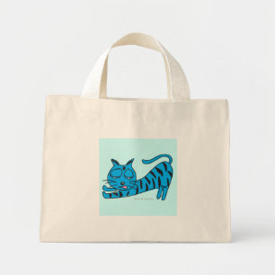 Cute Kitty Stretch Tiny Tote