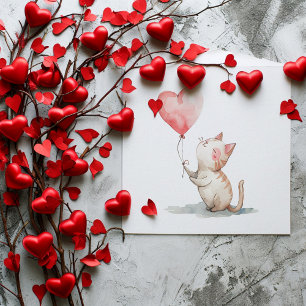 Cute Kitty Valentine's Day Cards