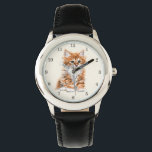 Cute Kitty Watch<br><div class="desc">Cute Kitty Watches Sweet Baby Cat MIGNED Painting</div>