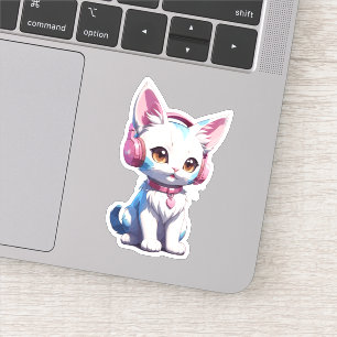 Cute Kitty with Headphones Magic