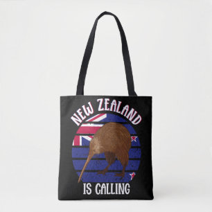 Cute Kiwi Bird New Zealand Travel Tote Bag