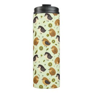 Cute Kiwi Birds Pattern Thermal Tumbler