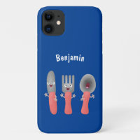 Cute knife fork and spoon cutlery cartoon