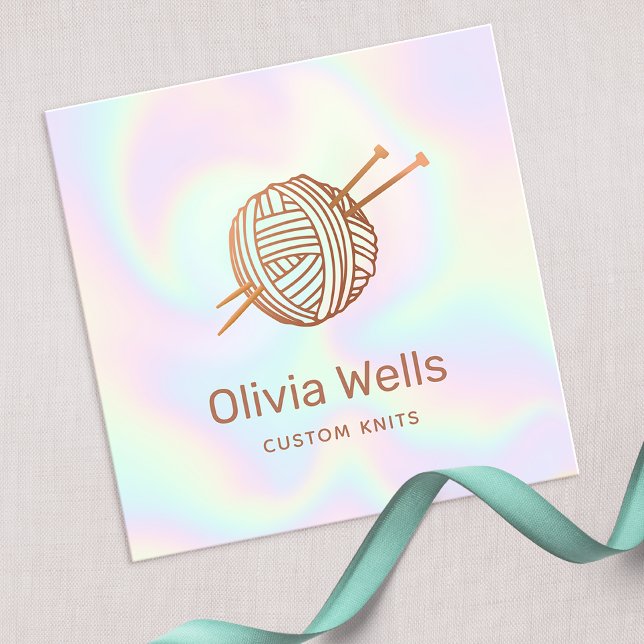 Cute Knitters Knitting Crochet Ball Business Card (Creator Uploaded)