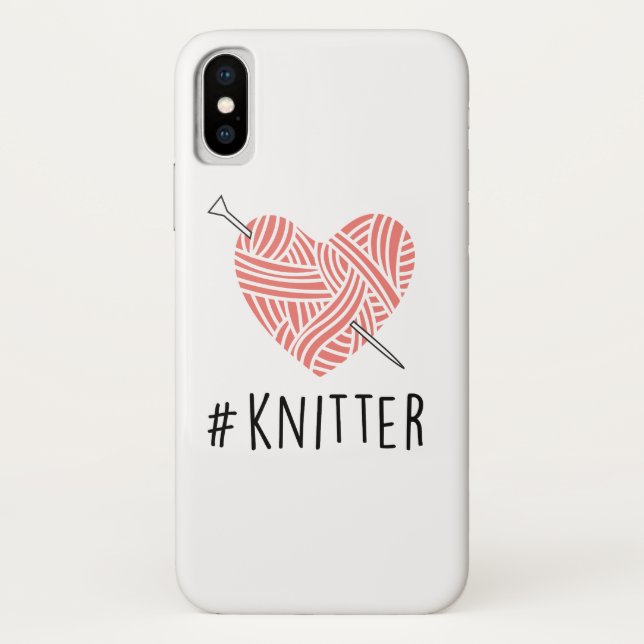 Cute Knitting Lover | Knitter Funny Case-Mate iPhone Case (Back)