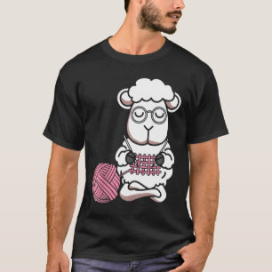 Cute Knitting Sheep Funny For Knitters T-Shirt