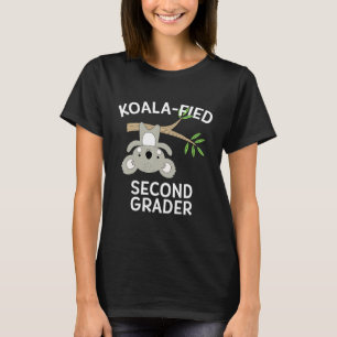 Cute Koala 2nd Grade  Pun Koalafied Second Grader T-Shirt