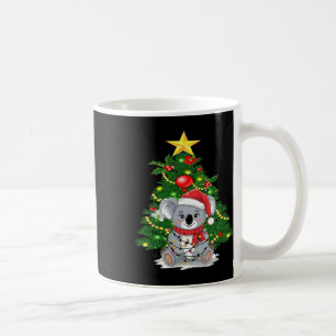Cute Koala And Christmas Tree Koala Lover Christma Coffee Mug