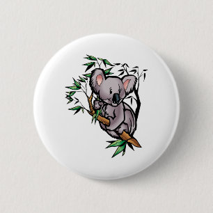 Cute Koala Bear 6 Cm Round Badge