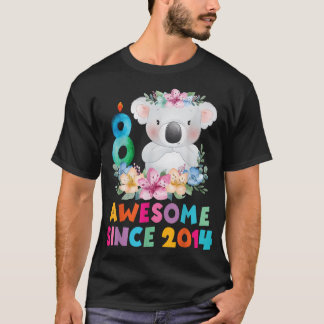 Cute koala bear 8 years birthday outfit for boys g T-Shirt