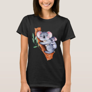 Cute Koala Bear And Baby Australian Animal Lovers T-Shirt