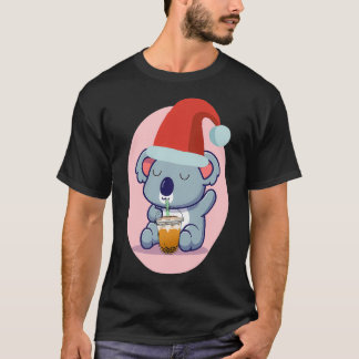 Cute Koala Bear And Bubble Tea 2 T-Shirt