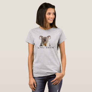 Cute Koala Bear Animal Very Koalified Fun Quote  T-Shirt