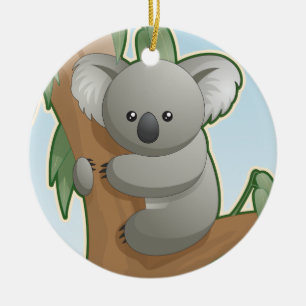 Cute Koala Bear Ceramic Ornament