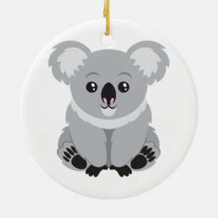 Cute Koala Bear Ceramic Tree Decoration