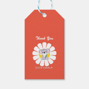 Cute koala Bear daisy flower Zoo Animal Love Gift Tags