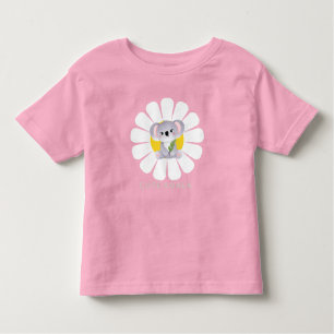Cute koala Bear daisy flower Zoo Animal Love Toddler T-Shirt
