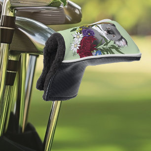 Cute Koala Bear Green Australian Wildlife Floral Golf Head Cover