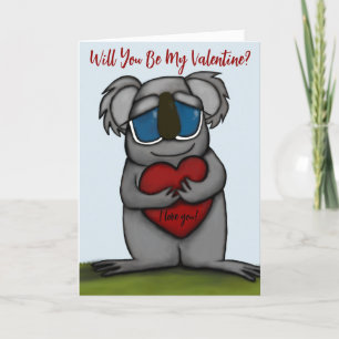 Cute Koala Bear Holiday Card