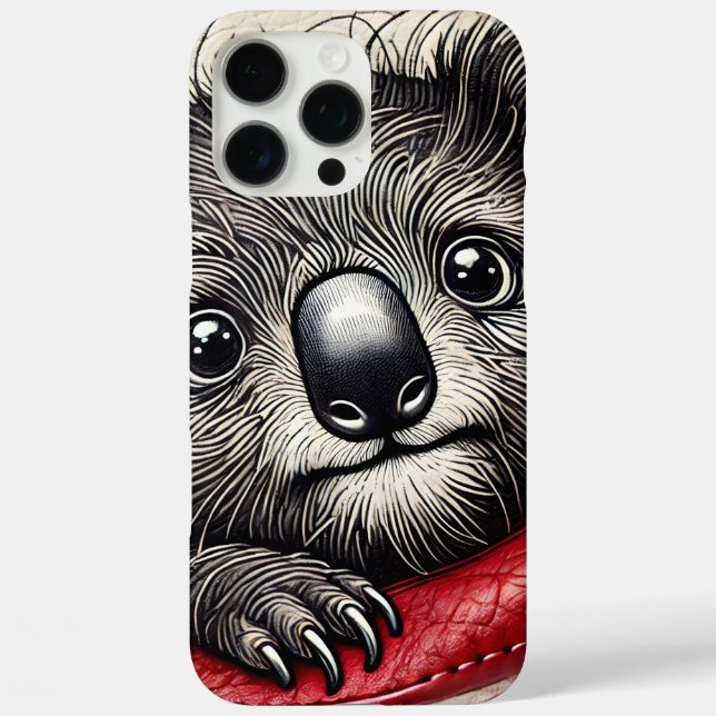 Cute Koala Bear Illustration With Vibrant Colours Case-Mate iPhone Case (Back)