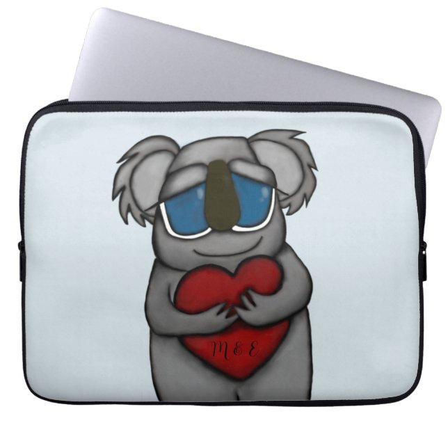 Cute Koala Bear Laptop Sleeve (Front)