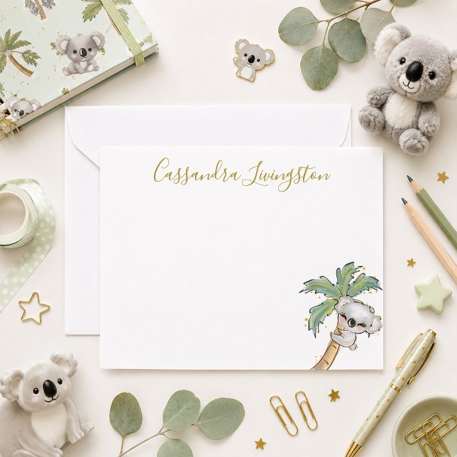 Cute Koala Bear Note Card (Creator Uploaded)