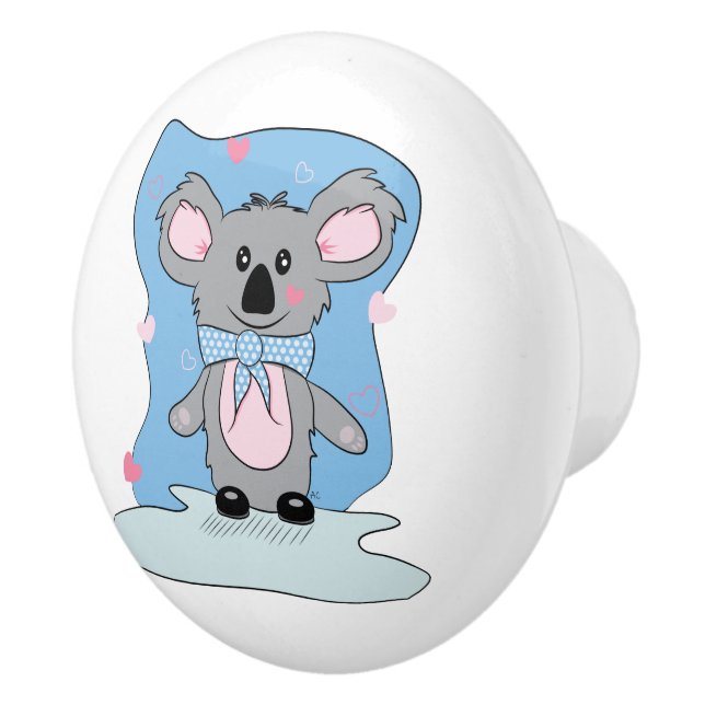 Cute Koala Bear Nursery Room Ceramic Pull (Right)