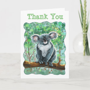 Cute Koala Bear Party Centre Card