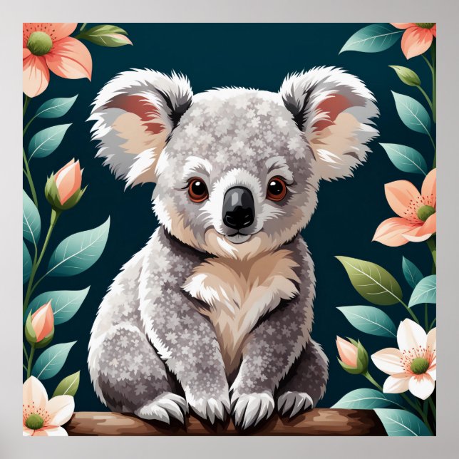 Cute Koala Bear Poster (Front)