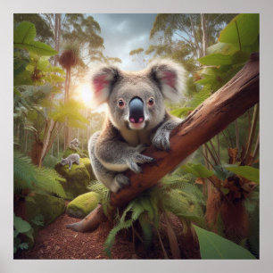 Cute Koala Bear Poster