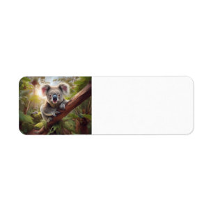 Cute Koala Bear Return Address Label