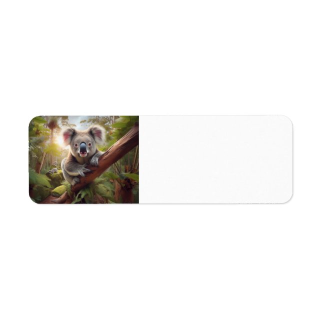 Cute Koala Bear Return Address Label (Front)