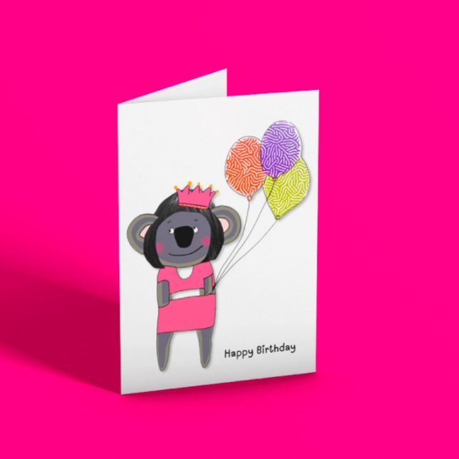 Cute Koala Birthday  Card (Creator Uploaded)