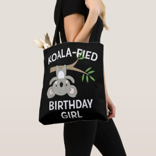 Cute Koala Birthday Girl Funny Pun Gift Tote Bag