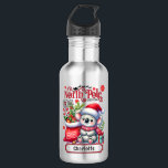 Cute Koala Chirstmas Personalised Name 532 Ml Water Bottle<br><div class="desc">Cute Koala Chirstmas Personalised Name Holiday Water Bottles features a cute Koala wearing a Santa hat and scarf with a Santa sack. Perfect for Christmas gifts,  Christmas parties and holiday celebrations,  birthdays and more. Created by Evco Studio www.zazzle.com/store/evcostudio</div>