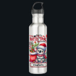 Cute Koala Chirstmas Personalised Name 710 Ml Water Bottle<br><div class="desc">Cute Koala Chirstmas Personalised Name Holiday Water Bottles features a cute Koala wearing a Santa hat and scarf with a Santa sack. Perfect for Christmas gifts,  Christmas parties and holiday celebrations,  birthdays and more. Created by Evco Studio www.zazzle.com/store/evcostudio</div>