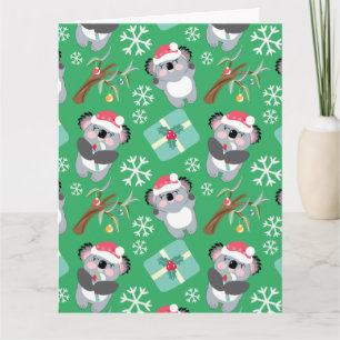 Cute Koala Christmas Card
