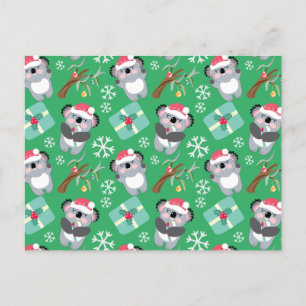 Cute Koala Christmas Postcard