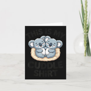 Cute Koala Couple This Is My Cuddle Card