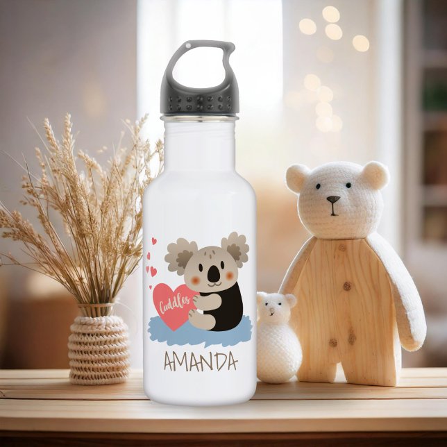 Cute Koala Cuddles ID386 532 Ml Water Bottle (Creator Uploaded)