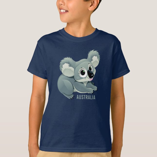Cute Koala custom text shirts & jackets (Front)