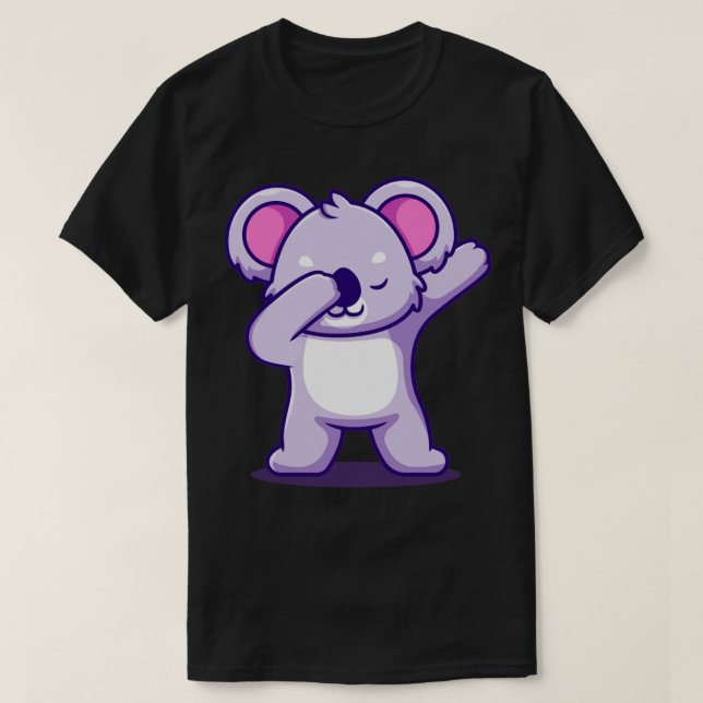 Cute Koala Dabbing T-Shirt (Design Front)