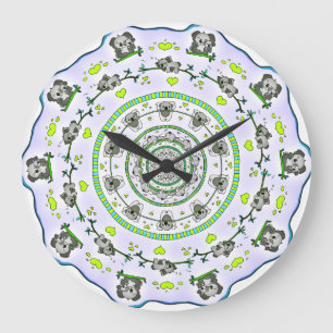 CUTE KOALA DESIGN WALL CLOCK