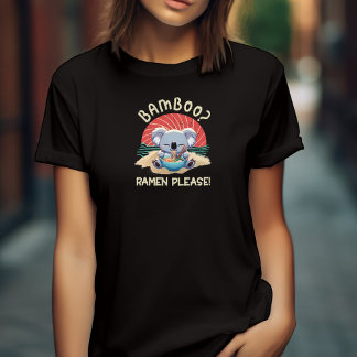 Cute Koala eating Ramen Vintage Sunshine T-Shirt
