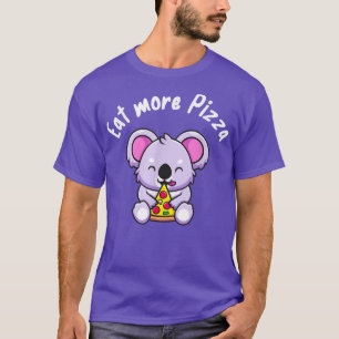 Cute Koala Eats Pizza Funny Australian Pizza Lover T-Shirt