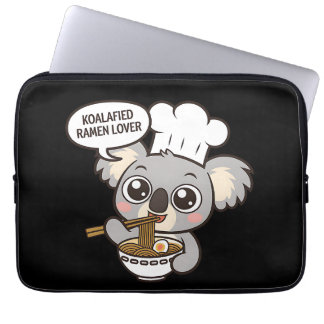 Cute Koala enjoying Ramen Laptop Sleeve