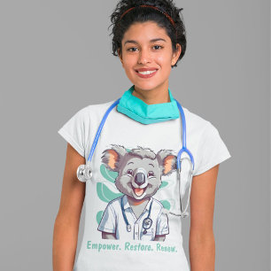 Cute Koala Gifts for Physical Therapists Doctors T-Shirt