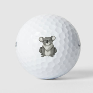 Cute koala golf balls